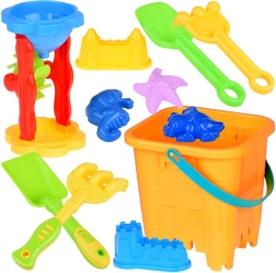 Pješčani set s kantom, kalupima i alatima