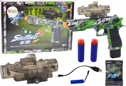 Električni vodeni pištolj s kuglicama Arrows 2u1 Zeleni