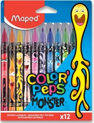 Flomasteri MAPED Color'Peps Monster, set od 12 boja