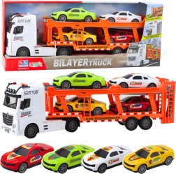 Set vučno vozilo s 4 autićima, svjetla i zvukovi