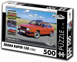 Puzzle RETRO-AUTA Škoda Rapid 130 (1986) – 500 dijelova