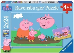 Peppa Pig Happy Family Life Puzzle Set 2x24 Pieces