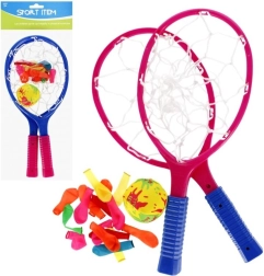 Kids’ beach tennis set with water balloons