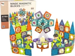 Magnetni 3D građevni blokovi – panoramski kotač, 155 elemenata