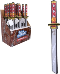 Soft Foam Katana Sword with Print 53 cm