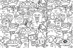 Podloga za stol Monsters