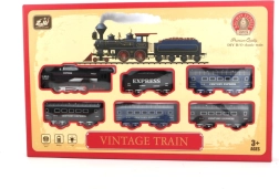Vintage set vlakova s osvjetljenjem