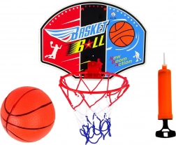 Mini košarkaški set s pločom, obručem, loptom i pumpicom