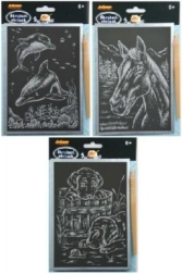 Srebrne strugalice A5, miks motiva - 1 komad