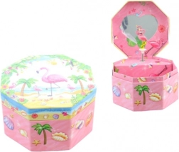 Glazbena kutijica za nakit s plamencem