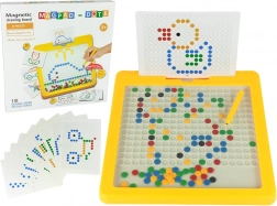 Magnetna ploča sa 100 perlica žuta