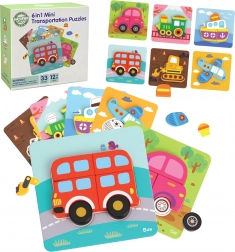 Woopie drvene puzzle vozila Montessori FSC