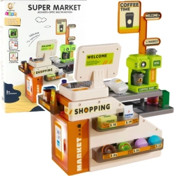Blagajna s kafićem za djecu sa svjetlima i zvukovima, 70 dijelova