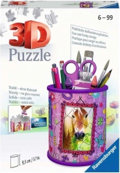 RAVENSBURGER 3D puzzle stalak za olovke – konj, 57 dijelova