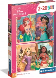Clementoni puzzle Disney princeze 2×20 dijelova