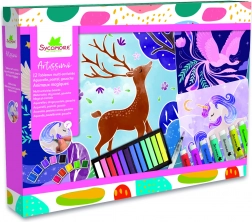 Artissimo XXL kreativni set – akvarel, pastele i akrilne boje: čarobne životinje