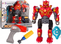 Vijčani robot s bušilicom, odvijačem, svjetlima i zvukovima – crveni