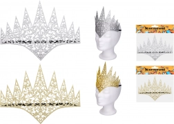 Karnevalska traka za kosu s krunom za djecu