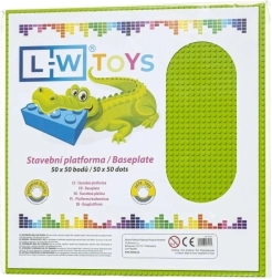 Velika građevna podloga 50×50 točaka limet zelena