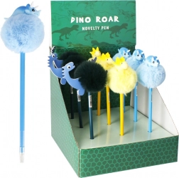Kuglica olovka s dinosaurom s pahuljastim pomponom