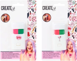 Kreda za kosu Snails flamingo – zelena i ružičasta, 2 kom