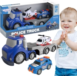 Woopie plavi policijski vučni kamion City Truck sa svjetlosnim i zvučnim efektima