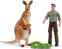 Schleich ranger outing with kangaroos - 1 piece