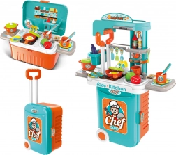 Dječja kuhinjica kofer na kotačićima 38 cm sa svjetlom i zvukom