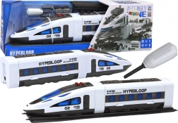 Vijčani vlakić HYPERLOOP sa svjetlima, zvukovima i tračnicama