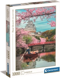Puzzle Dvorac Himeji u proljeće 1000 dijelova