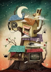 Puzzle Kuća na drvetu 1000 dijelova MAGNOLIA