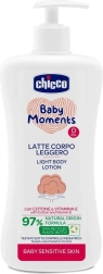 Chicco Baby Moments Sensitive mlijeko za tijelo s dozatorom 500 ml