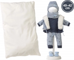 Llorens odjeća za lutku New Born 40–42 cm, 6-dijelni set s obostranim jastukom
