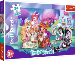 Trefl puzzle maxi ENCHANTIMALS – veseli svijet, 24 dijelova
