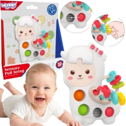 Woopie Baby senzorička manipulativna Montessori igračka lama 3u1 18m+