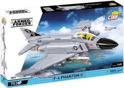 Konstrukcijski set F-4 Phantom II s 703 dijelova u mjerilu 1:48