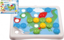 mozaik igra s čepićima za najmlađe 3,2 cm, 36 kom i 7 predložaka