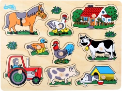 Mala noga Umetni Puzzle Farma