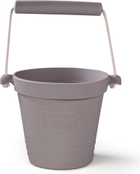 Silikonska plažna kanta tamnosiva BIGJIGS TOYS