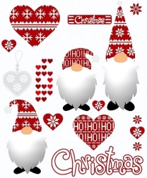 Božićne naljepnice za glačanje Gnomovi