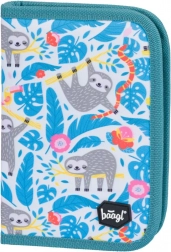 BAAGL školska pernica klasična s dva preklopa Lijenjac