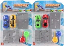 Set izbacivačkih autića s platformom i razbijajućim zidom