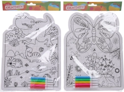 Kreativni set slagalica s flomasterima - 1 komad