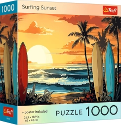 Trefl puzzle surfanje u zalazak sunca 1000 dijelova