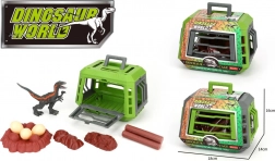 Figura dinosaura 16 cm u kavezu s dodacima