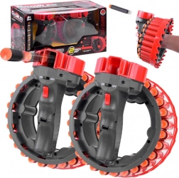 Električni pjenasti blasteri GROWLER – set 2 kom s baterijama i strelicama s vakuumskim čepovima