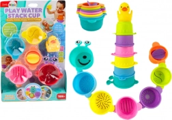 Igračke za kupanje - Čaše s otvorima i patka 8 kom