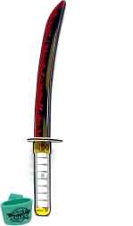 Pjenasti mač Crveni Demon – siguran dječji karnevalski dodatak