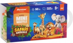 Konstrukcijski set Mini Waffle - Safari životinjice 50 dijelova