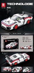 Konstrukcijski set sportski automobil bijeli 346 dijelova